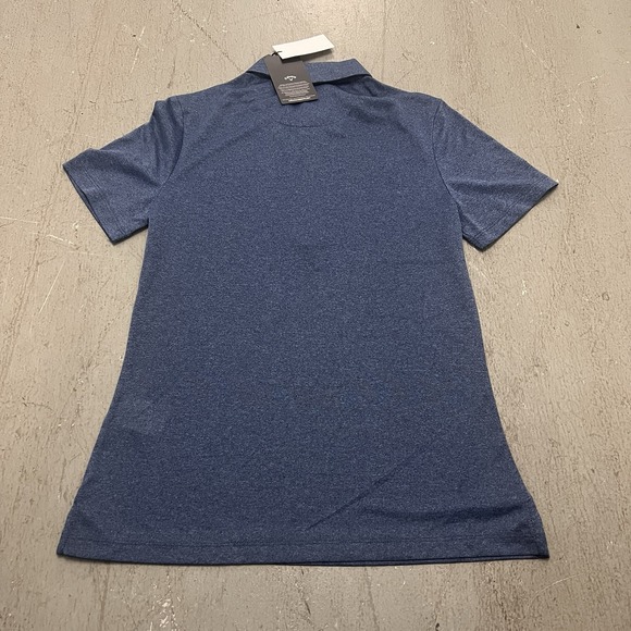 Callaway Women's XS Navy Opti-Dri 1/4 Zip Golf Short Sleeve Polo Shirt - Picture 4 of 5